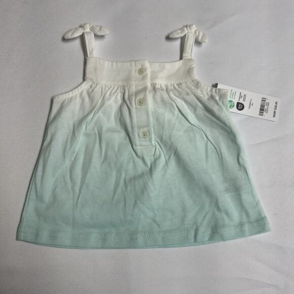 Carter's 3 piece Ombre Tank Tops and Little Short Set Baby Girl Size 6 Months - Picture 3 of 10